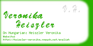 veronika heiszler business card